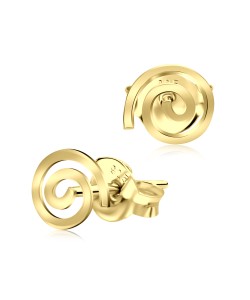 Gold Plated Spiral Style Silver Ear Stud STS-3308-GP